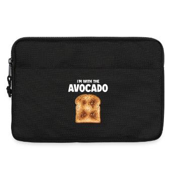 I'm With The Avocado Funny Halloween Couple - Laptop bag 13" - black - Front