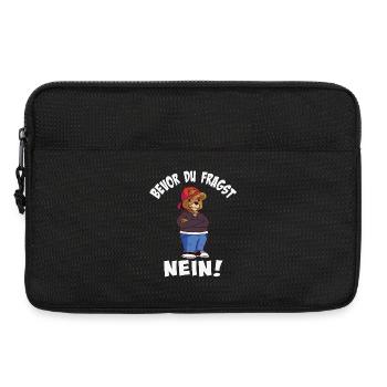Style ours cool avec chapeau tendance - Sacoche pour ordinateur portable 13 pouces - noir - Devant
