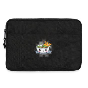 Kawaii Guacamole Bowl with Cute Chip Smiling Face - Laptoptasche 13" - Schwarz - Vorne