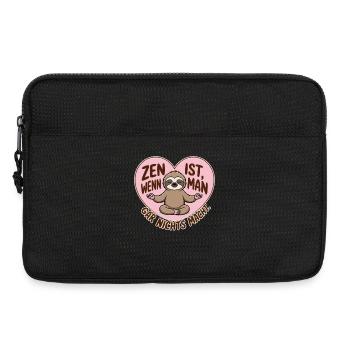 Zen Ist, Wenn Man Gar Nichts Macht - Laptoptasche 13" - Schwarz - Vorne