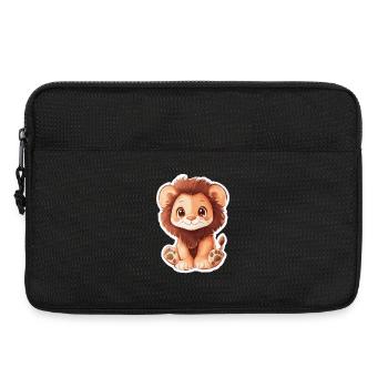 Lion - Laptop bag 13" - black - Front