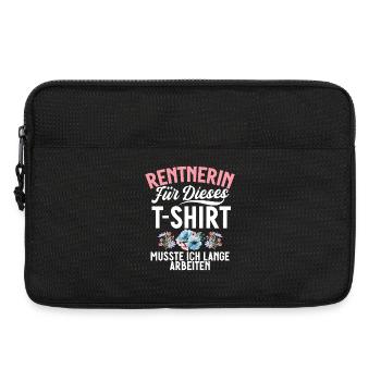 Rentnerin Für Dieses T-Shirt Musste Ich Arbeiten - Laptoptasche 13" - Schwarz - Vorne