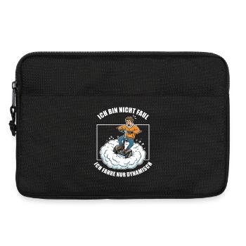 I only drive dynamically - Laptop bag 13" - black - Front