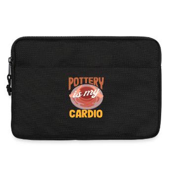 Pottery is my cardio art lover - Laptop bag 13" - black - Front