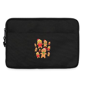 Bonhomme en pain d'épices de Noël en pain d'épices - Sacoche pour ordinateur portable 13 pouces - noir - Devant
