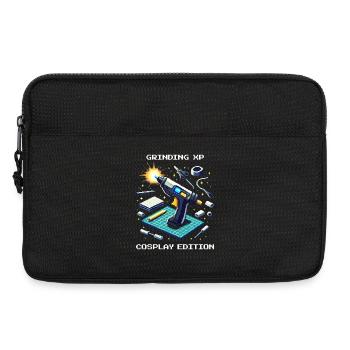 Grinding XP – Édition Cosplay | Artisanat, Con - Sacoche pour ordinateur portable 13 pouces - noir - Devant