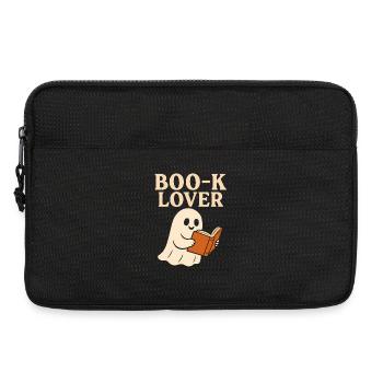 Mignon fantôme amateur de livre imprimer - Sacoche pour ordinateur portable 13 pouces - noir - Devant
