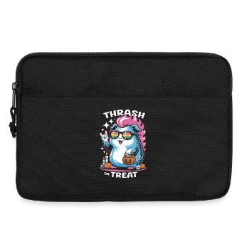 Creepy guinea pig hamster Halloween fun - Laptop bag 13" - black - Front