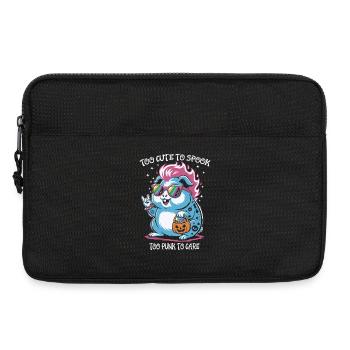 Hamster punk avec des lunettes de soleil pour Halloween - Sacoche pour ordinateur portable 13 pouces - noir - Devant