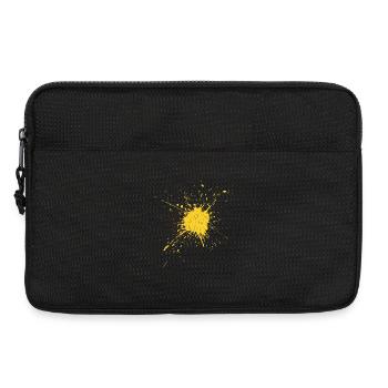 Abstract Goldsplatters Print - Laptop bag 13" - black - Front