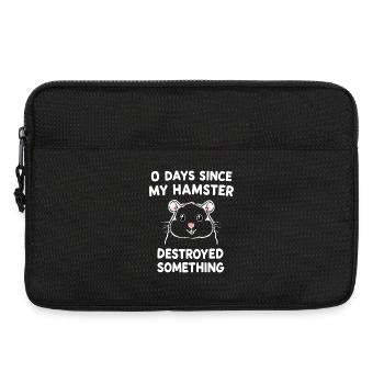 0 Days Since My Hamster Destroyed Something Fun - Laptoptasche 13" - Schwarz - Vorne