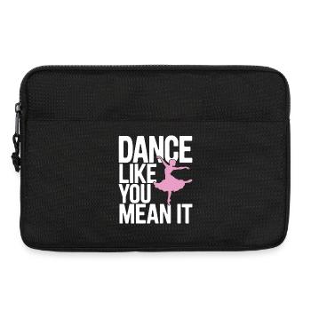 Tanzen Sie, wie Sie es meinen Typografie Design - Laptoptasche 13" - Schwarz - Vorne