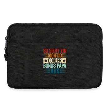 This is what a really cool bonus dad looks like - Laptop bag 13" - black - Front