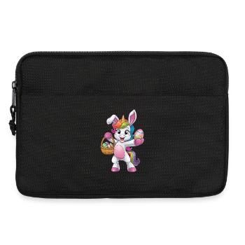 Happy Unicorn Easter Egg Hunt Adventure - Laptop bag 13" - black - Front