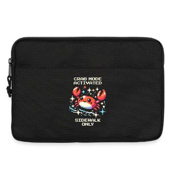 Mode crabe activé : uniquement sur le côté | Crabe - Sacoche pour ordinateur portable 13 pouces - noir - Devant