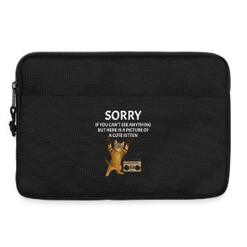 Festival live Musik sarkastisches Konzert - Laptoptasche 13" - Schwarz - Vorne