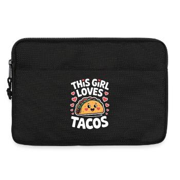 Taco Disant Cuisine Mexicaine Blague Taco Cadeau - Sacoche pour ordinateur portable 13 pouces - noir - Devant