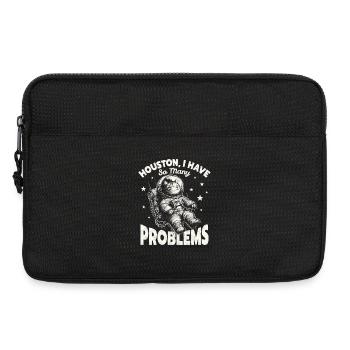  Houston I Have So Many Problems Funny Space Cat - Laptoptasche 13" - Schwarz - Vorne