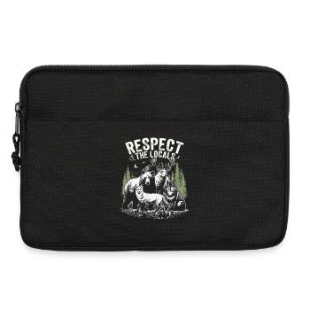Respecter les habitants Animaux Forêt - Sacoche pour ordinateur portable 13 pouces - noir - Devant