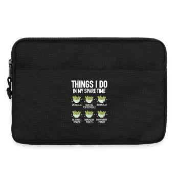 Gurken Liebhaber Frisches Gemüse Gesunder Snack - Laptoptasche 13" - Schwarz - Vorne