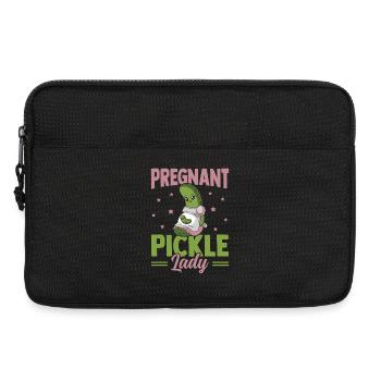 Femme Concombre Enceinte Collation Saine Bébé - Sacoche pour ordinateur portable 13 pouces - noir - Devant