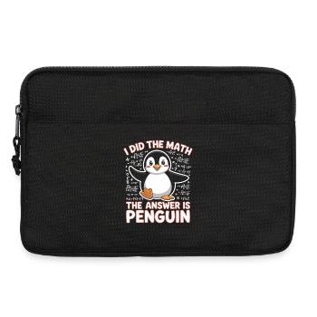 J’ai fait le calcul, la réponse est pingouin - Sacoche pour ordinateur portable 13 pouces - noir - Devant
