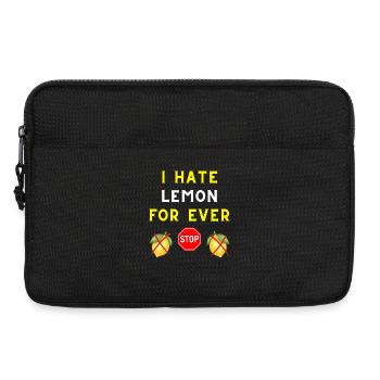 JE DÉTESTE LE CITRON POUR TOUJOURS - Sacoche pour ordinateur portable 13 pouces - noir - Devant