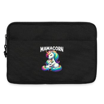 Mamacorn Mama Licorne Mère Dames Look assorti - Sacoche pour ordinateur portable 13 pouces - noir - Devant
