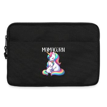Mamacorn Mama Licorne Mère Dames Look assorti - Sacoche pour ordinateur portable 13 pouces - noir - Devant