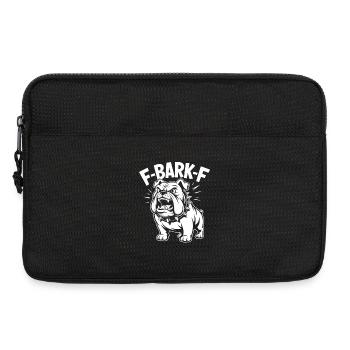 F-BARK-F Bulldog Aggressive Dog Humor - Laptop bag 13" - black - Front