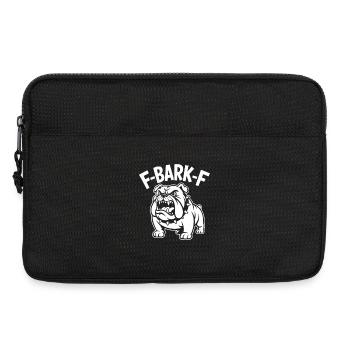 F BARK F Bulldog Aggressive Tough Mascot - Laptop bag 13" - black - Front