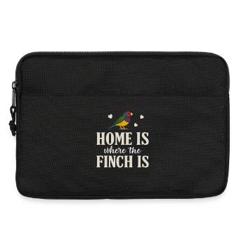 Gouldamadine Home is Gouldian Finch Prachtfink - Laptop bag 13" - black - Front