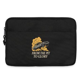 Demolition Derby Fan Pit Crew Crash Driver Fair - Laptoptasche 13" - Schwarz - Vorne