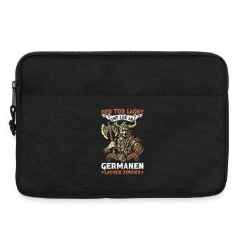 Nordische Mythologie Wikinger Runen Götter - Laptoptasche 13" - Schwarz - Vorne