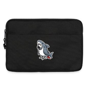 Shark Graupapagei Cartoon - Laptoptasche 13" - Schwarz - Vorne
