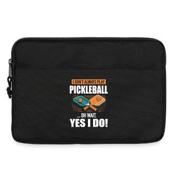 Pickleball Paddleball Dinkball Raquette de tennis - Sacoche pour ordinateur portable 13 pouces - noir - Devant