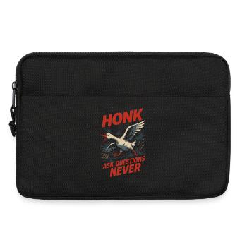 Funny Gänse Meme Chaos Honk Zertifiziert Albern - Laptoptasche 13" - Schwarz - Vorne