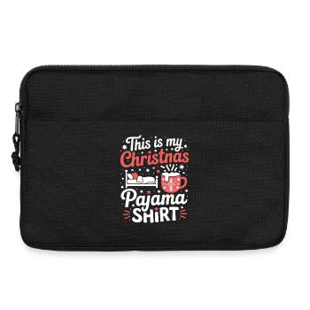 This is my Christmas Pajama Shirt - Laptop bag 13" - black - Front
