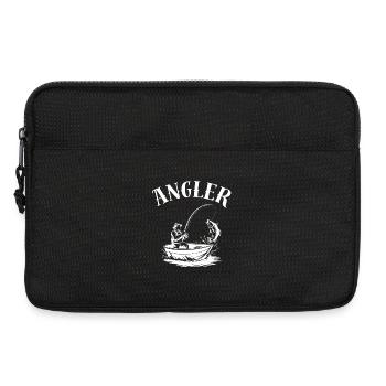 Angler Shirt zum Geburtstag  - Laptoptasche 13" - Schwarz - Vorne