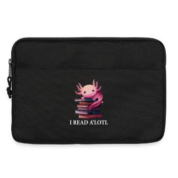Axolotl Livre drôle Livres de lecture - Sacoche pour ordinateur portable 13 pouces - noir - Devant