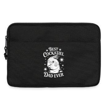 calopsitte disant papa cockatiel cadeau - Sacoche pour ordinateur portable 13 pouces - noir - Devant