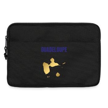 Guadeloupe West Indies Golden Map T-shirt - Laptop bag 13" - black - Front