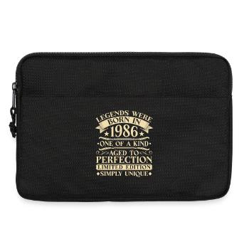 40. Geburtstag Vintage 1986 Jahrgang - Laptoptasche 13" - Schwarz - Vorne