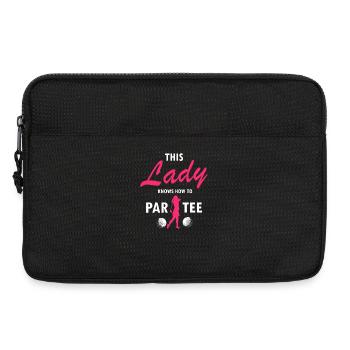 Funny Golf Quote for Introverts Who Like Silence - Laptoptasche 13" - Schwarz - Vorne