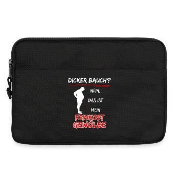 Fat belly? no that's my delicatessen vault - Laptop bag 13" - black - Front