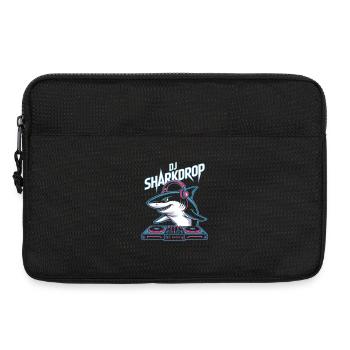 DJ SHARKDROP Shark DJ Booth Rave Vibes - Laptop bag 13" - black - Front