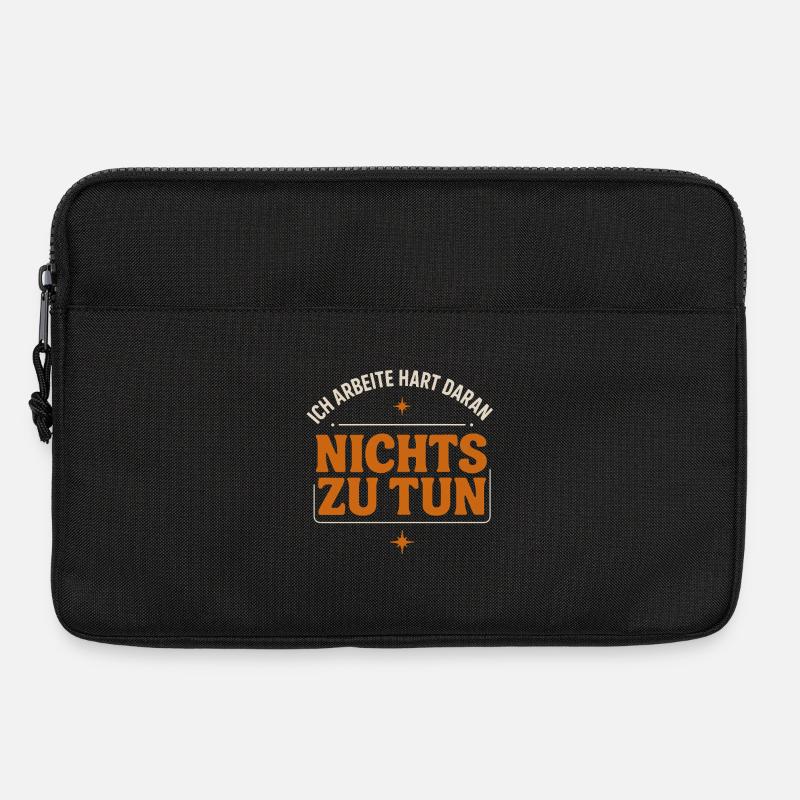 Ich arbeite hart daran, nichts zu tun lustig Büro - Laptoptasche 13" - Schwarz