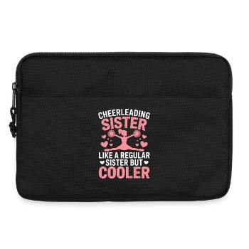 pom-pom girl disant drôle pom-pom girl cadeau - Sacoche pour ordinateur portable 13 pouces - noir - Devant