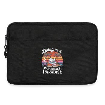 Leben im Taschenbuch-Paradies - Laptoptasche 13" - Schwarz - Vorne