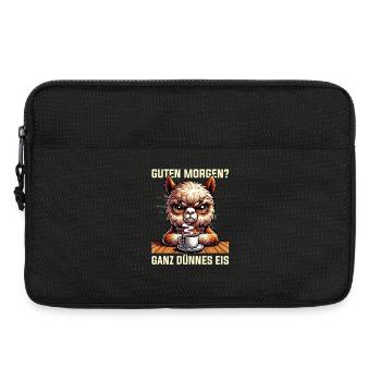 Bonjour très mince glace Alpaga Sleepy Caps - Sacoche pour ordinateur portable 13 pouces - noir - Devant